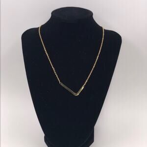 Gold L Initial Women Necklace